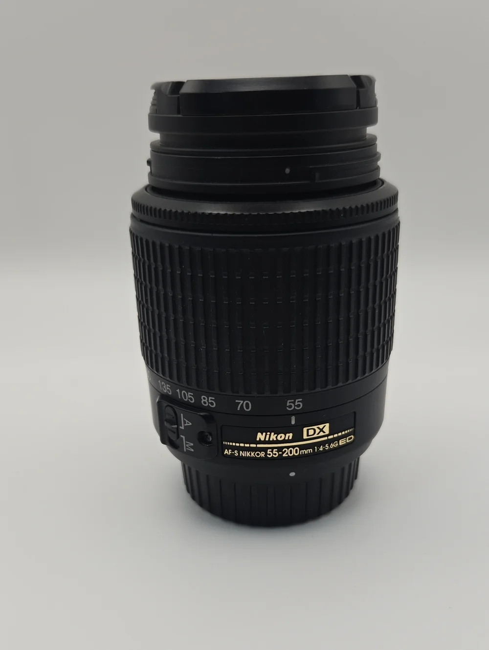 Black Nikon D3200 DSLR Camera Body with 18-55mm and 55-200mm Nikkor Lenses
